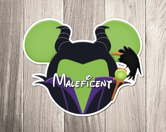 Disney Cruise Ship Door Magnets - Maleficent from Sleeping Beauty - Disney Character  Cruise Inspired Character Magnets