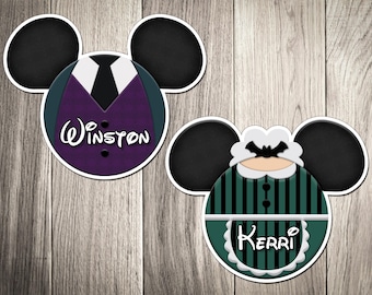 Disney Cruise Ship Door Magnets - Haunted Mansion Characters - Halloween Haunted Mansion - Cruise Inspired Character Magnets