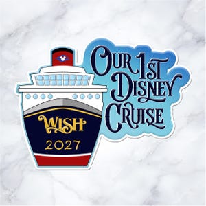 Our First Disney Cruise 2027 Ship Magnet – Personalized Cabin Door Decor
