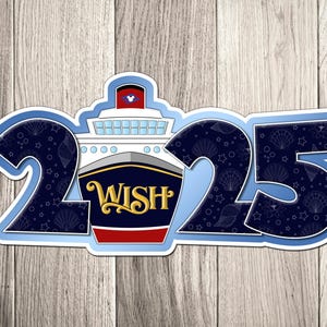 Disney Cruise Line Ship Year Magnet for 2025 - 2026 - 2027 - Disney Cruise Door Magnet - Inspired by Disney Cruise Ship image 5