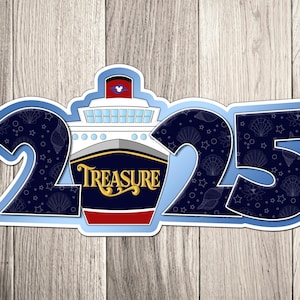 Disney Cruise Line Ship Year Magnet for 2025 - 2026 - 2027 - Disney Cruise Door Magnet - Inspired by Disney Cruise Ship image 4