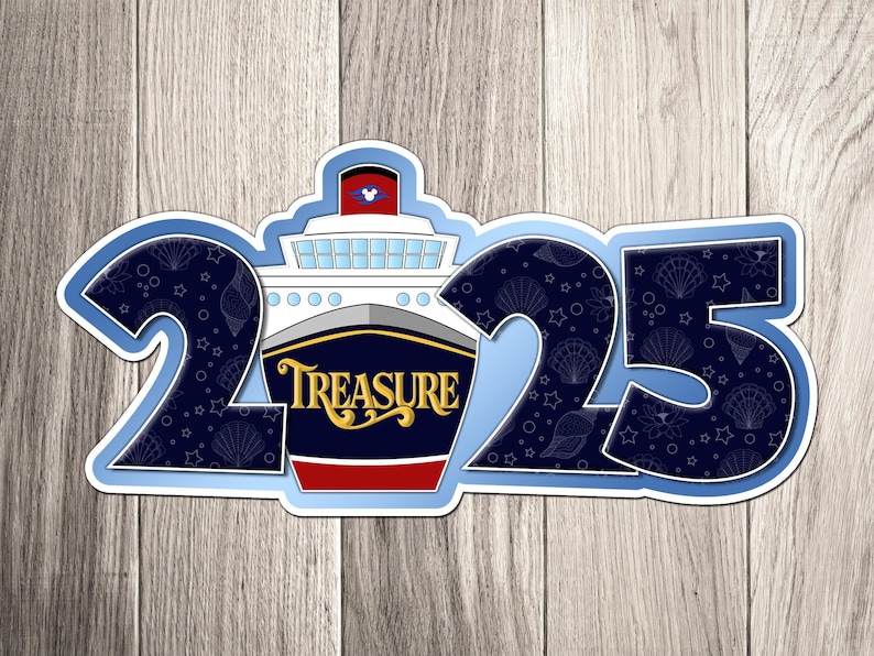 Disney Cruise Line Ship Year Magnet for 2025 - 2026 - 2027 - Disney Cruise Door Magnet - Inspired by Disney Cruise Ship image 4