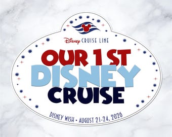 Our First Disney Cruise Magnet – Personalized Family Cabin Door Decor