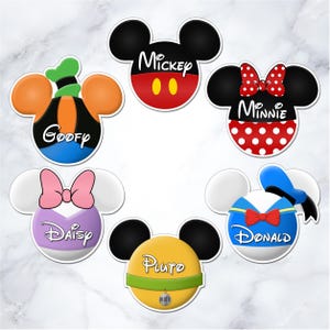 Personalized Mickey and Friends Door Magnet, Disney Cruise Decor, Custom Name Stateroom Accessory
