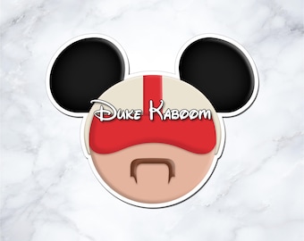 Personalized Duke Kaboom Cruise Door Magnet, Toy Story Custom Name Mouse Ear Decor