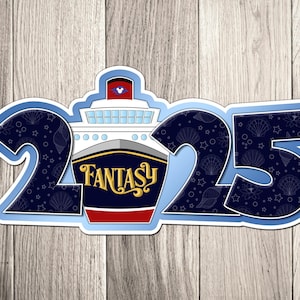 Disney Cruise Line Ship Year Magnet for 2025 - 2026 - 2027 - Disney Cruise Door Magnet - Inspired by Disney Cruise Ship image 6