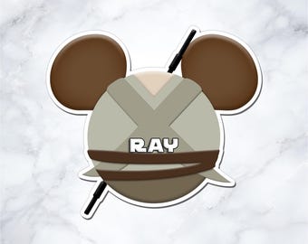 Ray Inspired Disney Cruise Door Magnet - Personalized Mickey Ear Magnet - Star Wars Cruise Decor