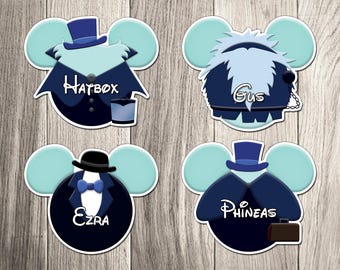 Disney Cruise Ship Door Magnets - Haunted Mansion Ghosts - Halloween Haunted Mansion - Cruise Inspired Character Magnets