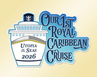 Personalized Royal Caribbean Cruise Magnet: 1st Cruise