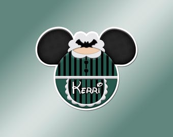 Haunted Mansion Maid Inspired Cruise Door Magnet - Personalized Mickey Ear Magnet - Haunted Mansion Cruise Decor