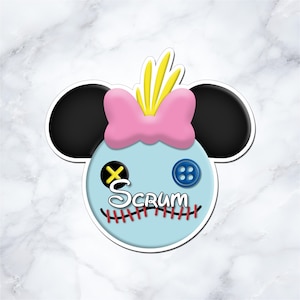 Scrum Inspired Disney Cruise Door Magnet - Personalized Mickey Ear Magnet - Lilo and Stitch Cruise Decor