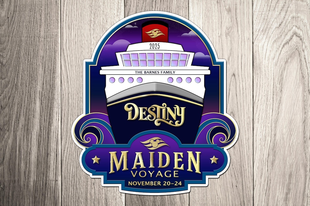 Disney Destiny Maiden Voyage Family Magnet - Personalized Family