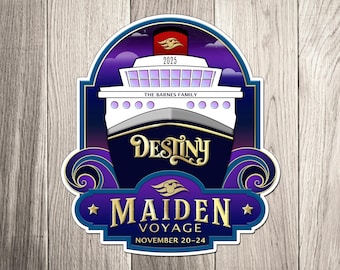 Disney Destiny Maiden Voyage Family Magnet - Personalized Family