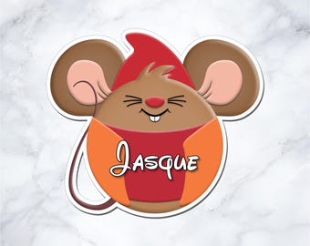 Jasque Inspired Disney Cruise Door Magnet - Personalized Mickey Ear Magnet - Cinderella Cruise Decor