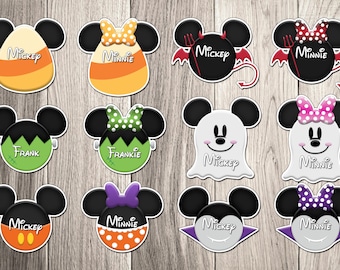 Halloween Disney Cruise Door Magnets - Candy Corn Devil Frankenstein Ghost  Vampire Characters