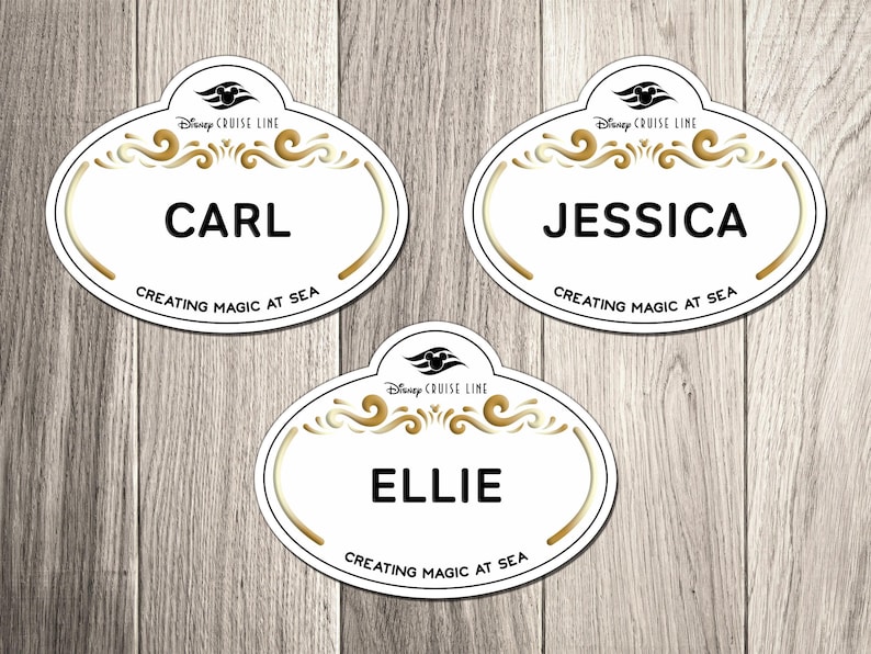 Disney Cruise Ship Name Tag Family Magnet Bundle Set - Personalized Family Cruise Ship Name Tag Family Magnet Set Bild 2