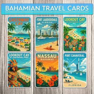 TOUTES les cartes de voyage Disney Cruise Port – Lot d'aimants ou à l'unité – Choisissez n'importe quel port d'Europe, des Caraïbes et plus encore – Magnets personnalisés pour porte de croisière