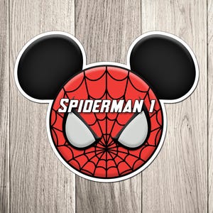 Disney Cruise Ship Door Magnets - Spiderman v1 from The Avengers - Disney Character Cruise Inspired Character Magnets