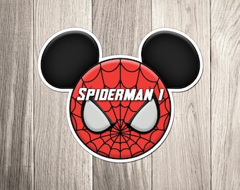 Disney Cruise Ship Door Magnets - Spiderman v1 from The Avengers - Disney Character Cruise Inspired Character Magnets