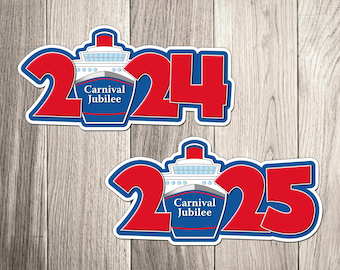 Carnival Cruise Door Magnet: Ship Year 2024-2025