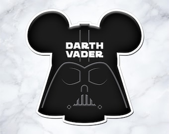 Darth Vader Inspired Disney Cruise Door Magnet - Personalized Mickey Ear Magnet - Star Wars Cruise Decor