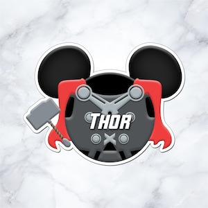 Personalized Thor Armor Cruise Door Magnet, Marvel Avengers Custom Name Decor