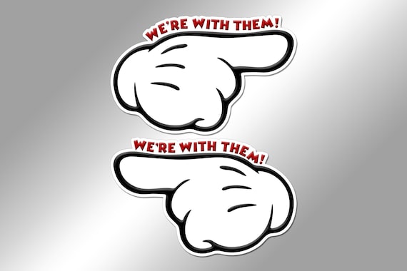 Disney Cruise Door Magnet Set - We're/I'm With Them - 2 Piece Magnet Set - Disney Cruise Line