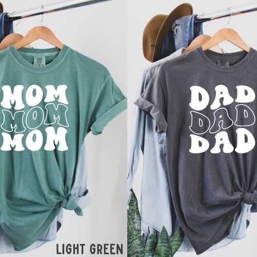 Mom and Dad Shirts Comfort Colors Shirt Mama Shirt Dad - Etsy