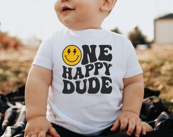 One Happy Dude Shirt, One Happy Dude Birthday, One Cool Dude, 1st Birthday Shirt, 1st Birthday Boy, One Birthday Shirt, 1st Birthday Outfit