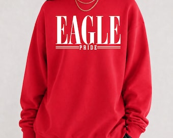 Eagles Sweatshirt, Eagle Pride, School Mascot Sweatshirt, Eagles School Shirt, Teacher Sweatshirt, Go Eagles, Eagles Football Shirt, Varsity