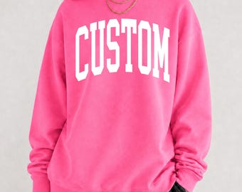 Custom Pink Sweatshirt, Breast Cancer Awareness Sweater, In October We Wear Pink, Cancer Survivor Gift, Cancer Support Shirt, Pink Ribbon