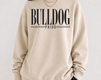 Bulldogs Sweatshirt, Bulldog Pride, School Mascot Sweatshirt, Bulldogs School Shirt, Teacher Sweatshirt, Go Bulldogs, Bulldogs Football Team