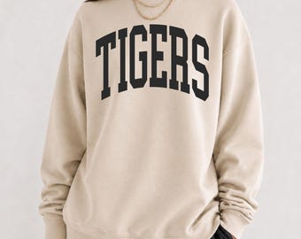 Tigers Sweatshirt, Tiger Pride, School Mascot Sweatshirt, Tigers School Shirt, Teacher Sweatshirt, Go Tigers, Tigers Football Shirt, Varsity