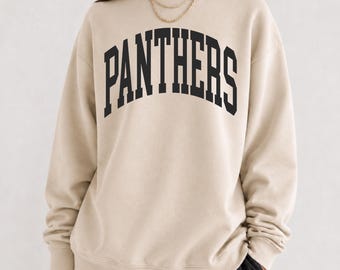Panthers Sweatshirt, Panther Pride, School Mascot Sweatshirt, Panthers School Shirt, Teacher Sweatshirt, Go Panthers, Panthers Football