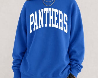 Panthers Sweatshirt, Panther Pride, School Mascot Sweatshirt, Panthers School Shirt, Teacher Sweatshirt, Go Panthers, Panthers Football