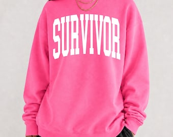 Survivor Sweatshirt, Breast Cancer Survivor, Breast Cancer Awareness, In October We Wear Pink, Survivor Shirt, Fuck Cancer, Pink Ribbon