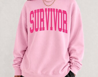 Survivor Sweatshirt, Breast Cancer Survivor, Breast Cancer Awareness, In October We Wear Pink, Survivor Shirt, Fuck Cancer, Pink Ribbon
