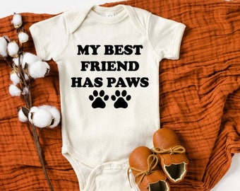 my best friend has paws onesie
