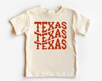 Texas Texas Texas, Toddler or Youth T-Shirt, Kid's Texas Shirt, Toddler Boy Shirt, Toddler Girl Shirt, Shirts With Sayings, Western Shirt