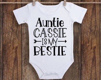 I Love My Crazy Aunt Funny Cute Shower Gift Newborn Romper Bodysuit For Babies