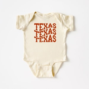 Texas Texas Texas, Baby Bodysuit, Texas Baby Shirt, Texas Baby Clothes, Baby Shower Gift, Baby Boy Clothes, Baby Girl Clothes, Western Baby