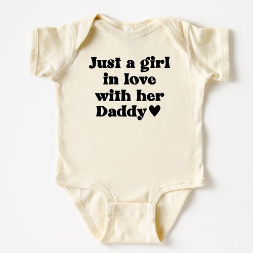 Just A Girl In Love With Her Daddy Baby Girl Clothes Baby Etsy