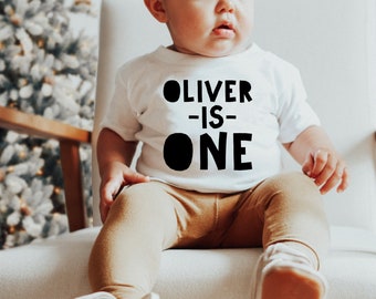 personalized first birthday shirt boy