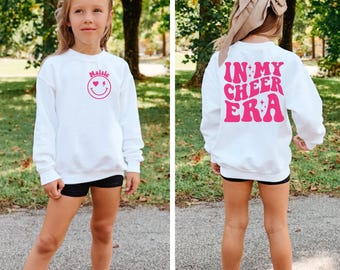 In My Cheer Era, Personalized Sweatshirt, Cheerleader Era, Girl Cheer Shirt, Cheer Sweatshirt, Cheerleading Era, Custom Cheer Shirt, Gift
