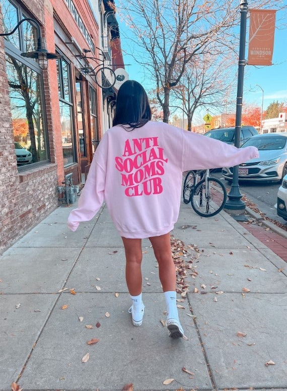 Anti Social Moms Club Sweatshirt, Anti Social Moms Club Shirt, Anti Social Shirt, Mama Sweatshirt, Gift For Mom, Funny Mom Shirt, Aesthetic