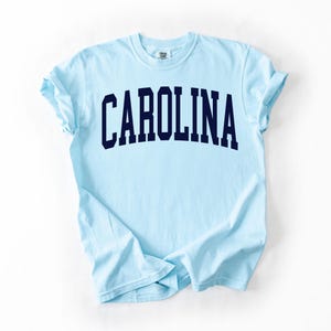 North Carolina Shirt, Comfort Colors Shirt, North Carolina Gift, College Shirt, Chapel Hill Shirt, College Gift, Women's Carolina Shirt