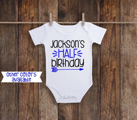 half birthday outfit boy