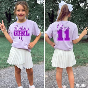 Personalized 11th Birthday Shirt, Kid's Comfort Colors Shirt, Girl's Birthday Shirt, 11th Birthday Shirt, Eleventh Birthday Shirt, Est. 2015