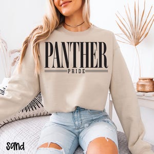 Panthers Sweatshirt, Panther Pride, School Mascot Sweatshirt, Panthers School Shirt, Teacher Sweatshirt, Go Panthers, Panthers Football