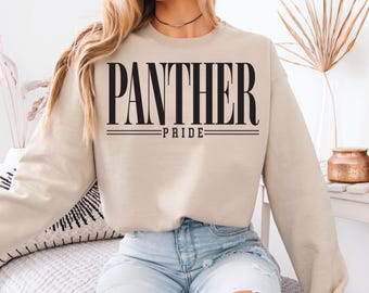 Panthers Sweatshirt, Panther Pride, School Mascot Sweatshirt, Panthers School Shirt, Teacher Sweatshirt, Go Panthers, Panthers Football